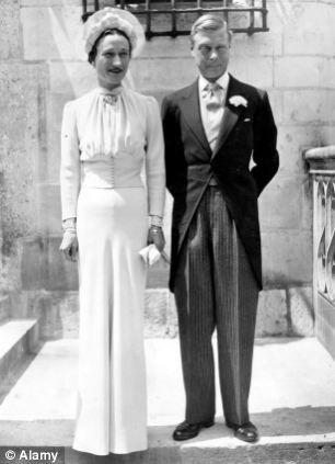 Edward VIII with Wallis Simpson on their wedding day