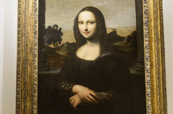 Una copia della Monna Lisa in esposizione a Firenze